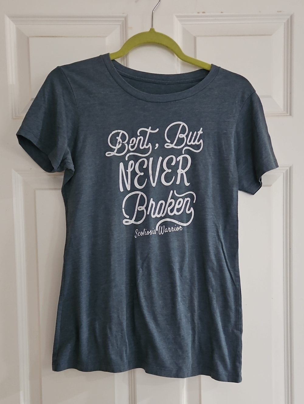 Bent But Never Broken Scoliosis Warrior Tee